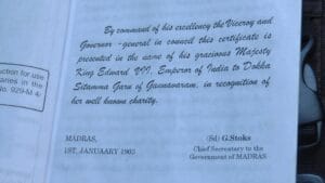 Dokkaseetamma-British-Certificate-jpg Dokkaseetamma-British Certificate Proof with Books